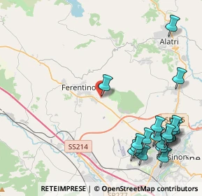 Mappa Via Costantino Caminada, 03013 Ferentino FR, Italia (6.0585)