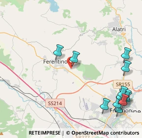 Mappa Via Costantino Caminada, 03013 Ferentino FR, Italia (5.99083)