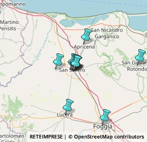 Mappa Piazza dell'Incoronazione, 71016 San Severo FG, Italia (9.19636)