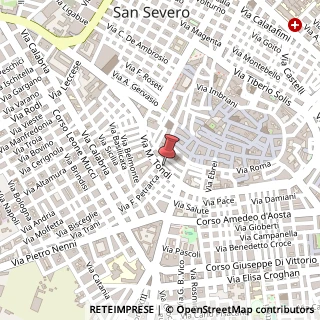 Mappa Via Matteo Tondi, 23, 71016 San Severo, Foggia (Puglia)