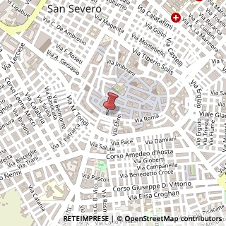 Mappa Via Roma, 131, 71016 San Severo, Foggia (Puglia)