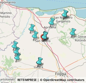 Mappa Via Daunia, 71016 San Severo FG, Italia (15.32143)