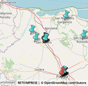 Mappa Via Normanni, 71016 San Severo FG, Italia (17.8225)