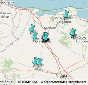 Mappa CAP, 71016 San Severo FG, Italia (9.11071)