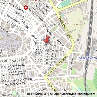 Mappa Via Monfalcone, 7, 71016 San Severo, Foggia (Puglia)