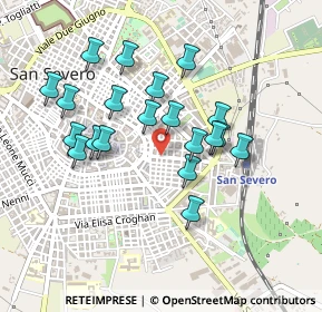 Mappa Via Montegrappa, 71016 San Severo FG, Italia (0.4365)