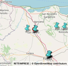 Mappa Via Montegrappa, 71016 San Severo FG, Italia (20.74867)