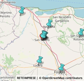 Mappa Via Sicilia, 71016 San Severo FG, Italia (17.255)