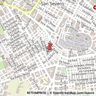 Mappa Via Belmonte, 45, 71016 San Severo, Foggia (Puglia)