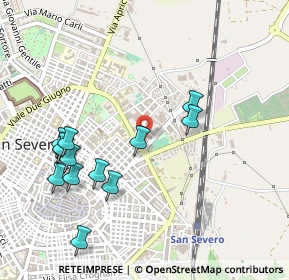 Mappa Viale S. Bernardino, 71016 San Severo FG, Italia (0.56615)