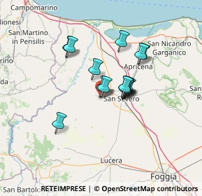 Mappa Via Fratelli Rosselli, 71017 Torremaggiore FG, Italia (10.106)