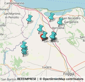 Mappa Via Fratelli Rosselli, 71017 Torremaggiore FG, Italia (10.22462)