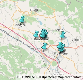 Mappa Via Aielle Pastolica, 03013 Ferentino FR, Italia (4.61188)