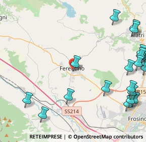 Mappa Via Aielle Pastolica, 03013 Ferentino FR, Italia (6.6605)
