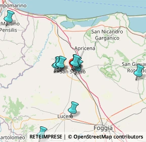 Mappa Via Volturno, 71016 San Severo FG, Italia (12.9425)