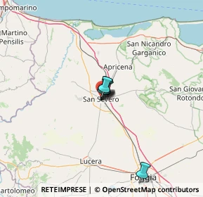 Mappa Via Volturno, 71016 San Severo FG, Italia (40.25933)