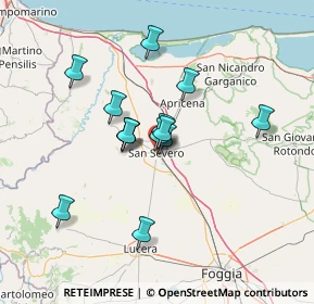Mappa Via Volturno, 71016 San Severo FG, Italia (11.28071)