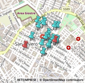 Mappa Via Volturno, 71016 San Severo FG, Italia (0.145)