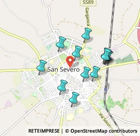 Mappa Via Volturno, 71016 San Severo FG, Italia (0.83333)