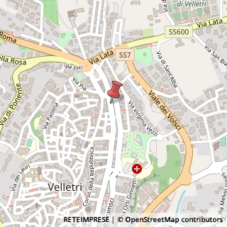 Mappa Via Menotti Garibaldi, 29, 00049 Velletri, Roma (Lazio)