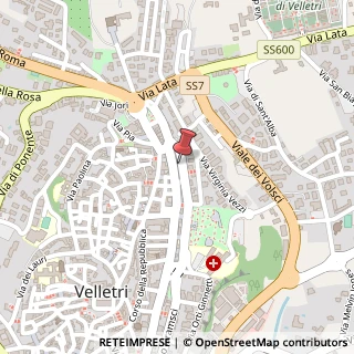 Mappa Via le Bruno Buozzi, 38, 00049 Velletri, Roma (Lazio)