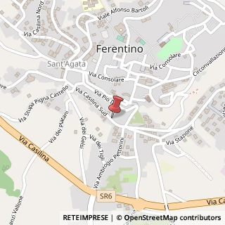 Mappa Zona S. Nicola, 205, 03013 Ferentino, Frosinone (Lazio)