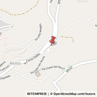 Mappa Via Casa Giamosca, 1, 03041 Alvito, Frosinone (Lazio)