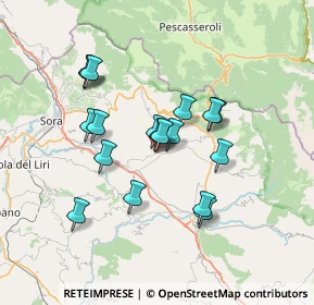 Mappa Via Casa Giamosca, 03041 Alvito FR, Italia (6.22)