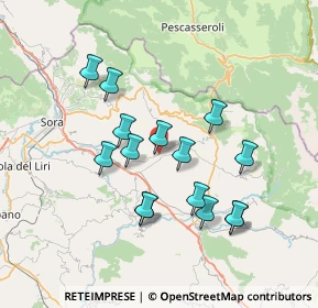 Mappa Via Casa Giamosca, 03041 Alvito FR, Italia (6.96667)