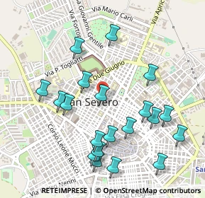 Mappa Via Solferino, 71016 San Severo FG, Italia (0.565)