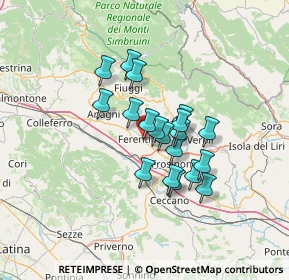 Mappa Via Pietralara, 03013 Ferentino FR, Italia (10.47526)