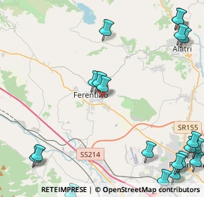 Mappa Via Pietralara, 03013 Ferentino FR, Italia (6.947)