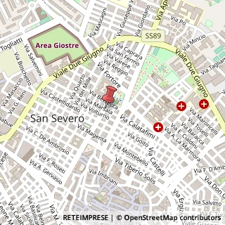 Mappa Corso Antonio Gramsci, 122, 71016 San Severo, Foggia (Puglia)