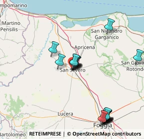 Mappa Via Dionisio, 71016 San Severo FG, Italia (18.1825)