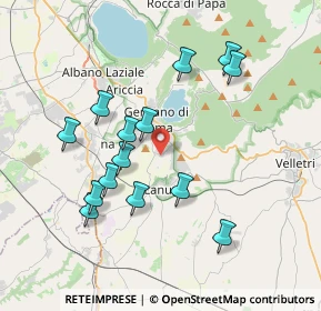 Mappa Via dei Fabbri, 00045 Genzano di Roma RM, Italia (3.87786)