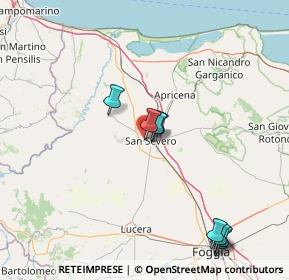 Mappa Via Torremaggiore Km 0, 71016 San Severo FG, Italia (39.21063)