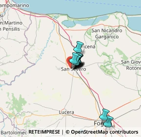 Mappa Via Torremaggiore Km 0, 71016 San Severo FG, Italia (7.10417)