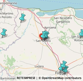 Mappa Via Torremaggiore Km 0, 71016 San Severo FG, Italia (28.91364)