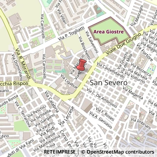 Mappa Via Guido Reni, 23, 71016 San Severo, Foggia (Puglia)