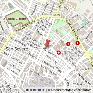 Mappa Via Calatafimi, 8, 71016 San Severo, Foggia (Puglia)
