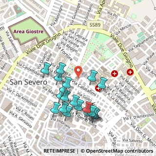 Mappa Via Enrico Fraccacreta, 71016 San Severo FG, Italia (0.254)