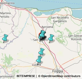 Mappa Via Enrico Fraccacreta, 71016 San Severo FG, Italia (15.54214)