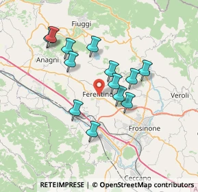 Mappa Via Porta Maggiore, 03013 Ferentino FR, Italia (6.49231)