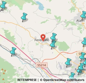 Mappa Via Porta Maggiore, 03013 Ferentino FR, Italia (7.27538)