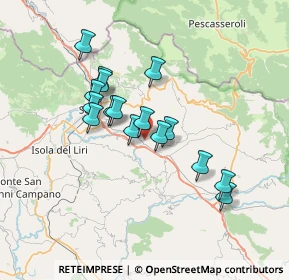 Mappa Via Cona, 03030 Posta Fibreno FR, Italia (6.11938)