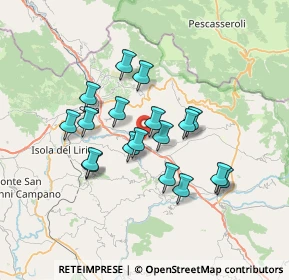 Mappa Via Cona, 03030 Posta Fibreno FR, Italia (6.09222)