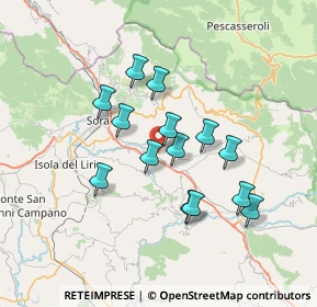 Mappa Via Cona, 03030 Posta Fibreno FR, Italia (6.28286)