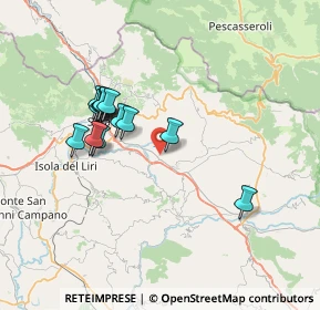 Mappa Via Cona, 03030 Posta Fibreno FR, Italia (6.74286)