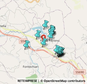 Mappa Via Cona, 03030 Posta Fibreno FR, Italia (1.389)