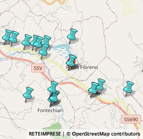 Mappa Via Cona, 03030 Posta Fibreno FR, Italia (2.3625)
